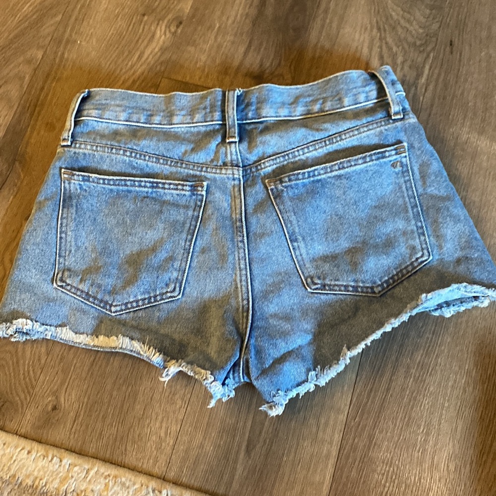 Madewell Relaxed Denim Shorts in Foxglen Wash Size 27 Button Fly L21 - Picture 8 of 10